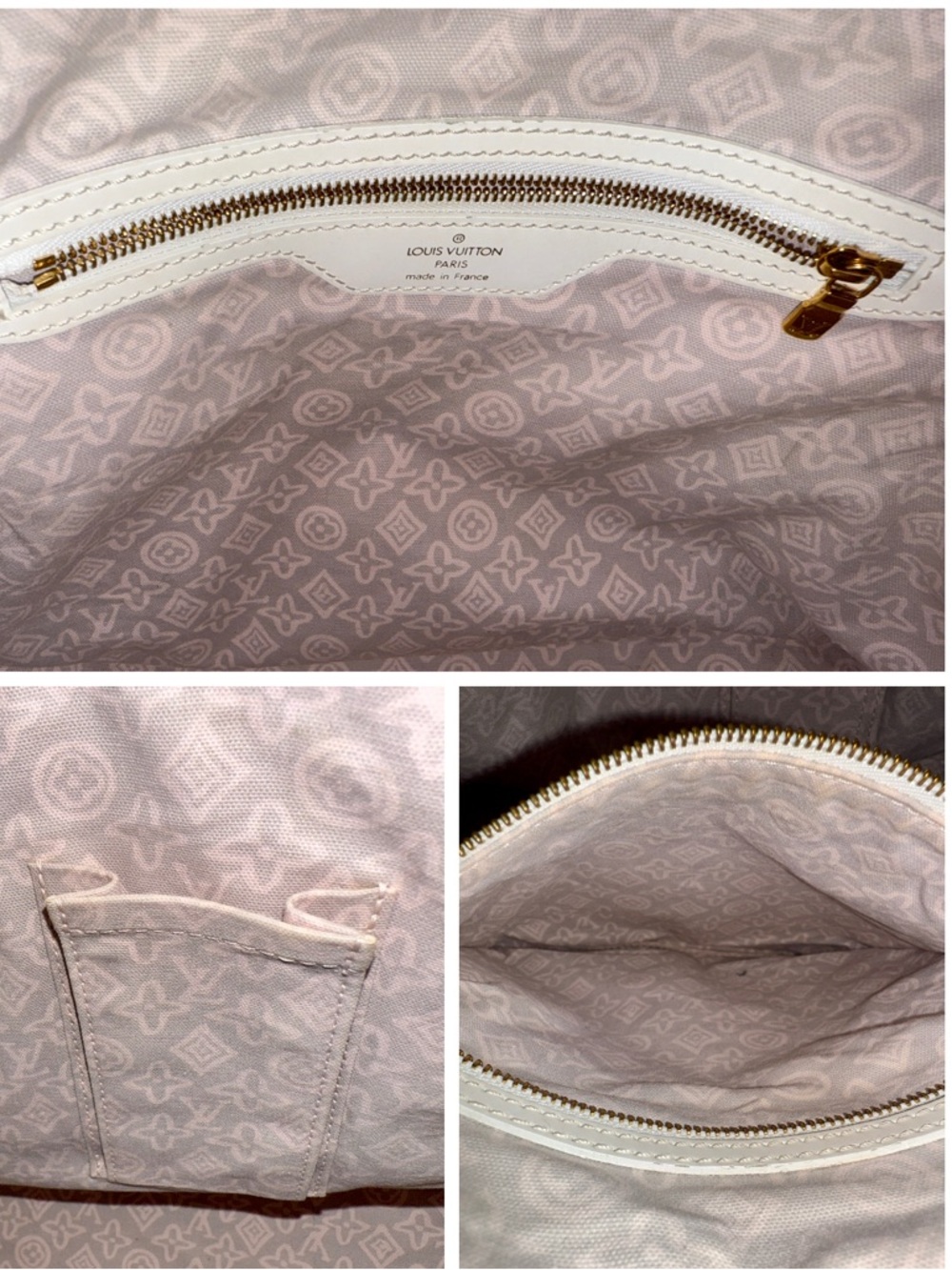 Louis Vuitton Limited Edition Pink Tahitienne Cabas PM Tote Bag 2008 LV Ivory - Picture 8 of 13